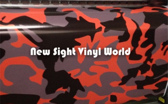 Elite Red Camouflage Vinyl