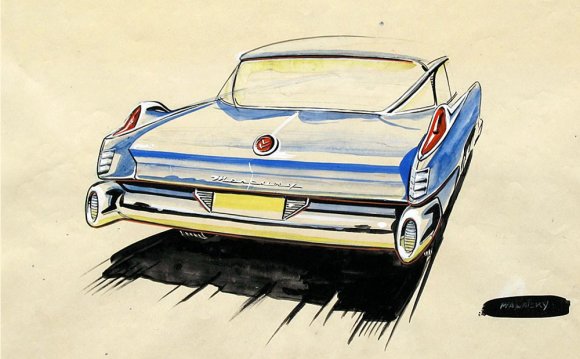 1957 Mercury design sketch