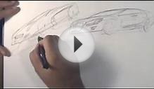 Car Design Sketch Tutorial with Ballpoint Pen