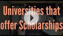 Selecting Universities that offer Scholarship to