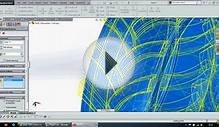SolidWorks software to draw on the tractor tire