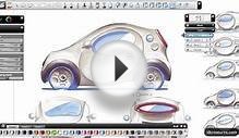 Tutorial - draw a car view using Sketchbook Designer